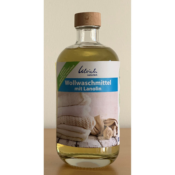 Ulrich natürlich - Wollwaschmittel mit Lanolin - 500 ml Glasflasche