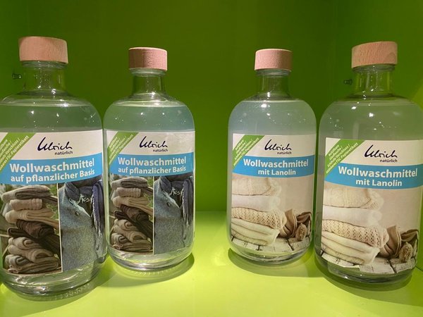 Ulrich natürlich - Wollwaschmittel auf pflanzlicher Basis - 500 ml Glasflasche