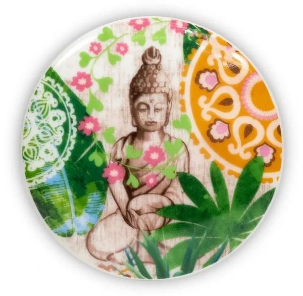Buddha im Paradies - Teetasse mit Sieb und Deckel