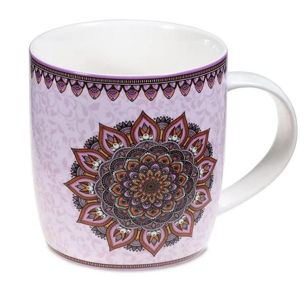 Lilanes Mandala - Teetasse mit Sieb und Deckel