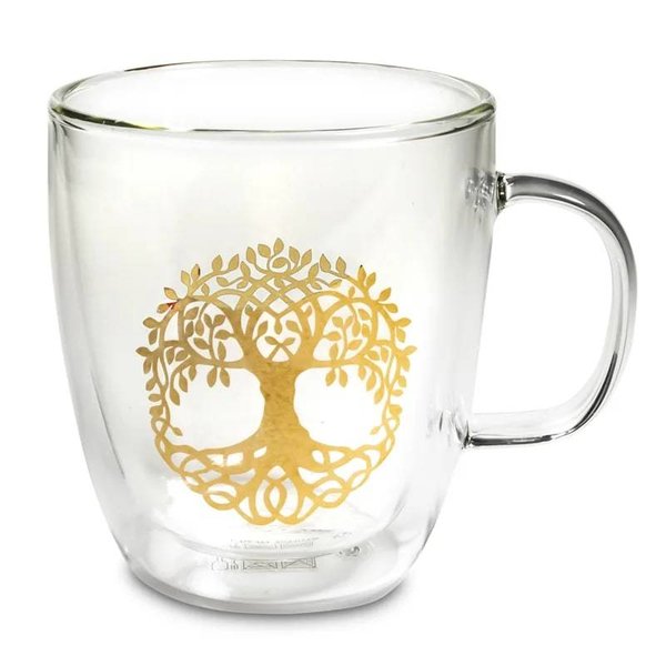 Teeglas doppelwandig Baum des Lebens