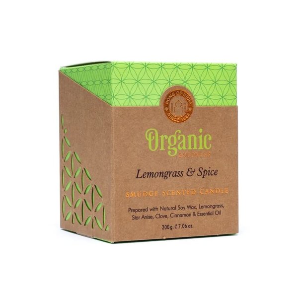Organic Goodness Duftkerze Zitronengras & Gewürze