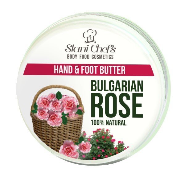 Natürliche Hand- und Fußcreme bulgarische Rose 100 ml