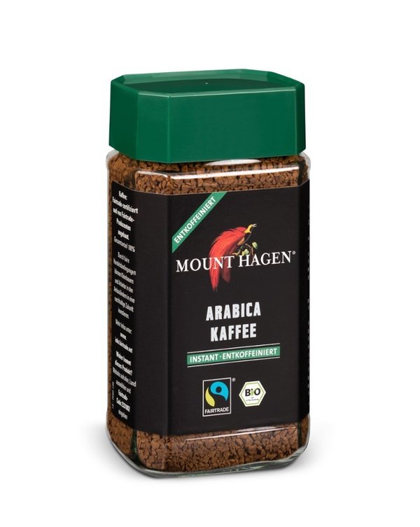 Mount Hagen Instant Kaffee entkoffeiniert Glas 100g