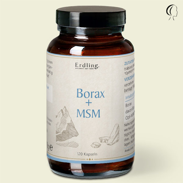 Borax Original - 99,9% Reinheit - OptiMSM™+ Natriumtetraborat - 120 Kapseln